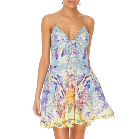 Camilla Girl In The Kimono Short Dress With Tie Front Medium b96E - Picture 3 of 9